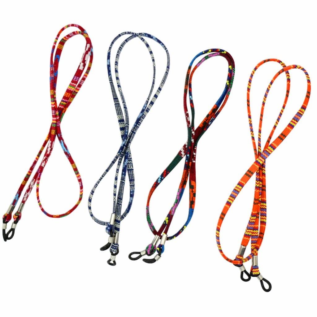 12/5 STÜCKE Brillenkette im Boho-Stil, Baumwollseil, Sonnenbrillenhalter, Brillenkette für Frauen und Mädchen (Color : A, Size : 70 cm) (A 70 cm)