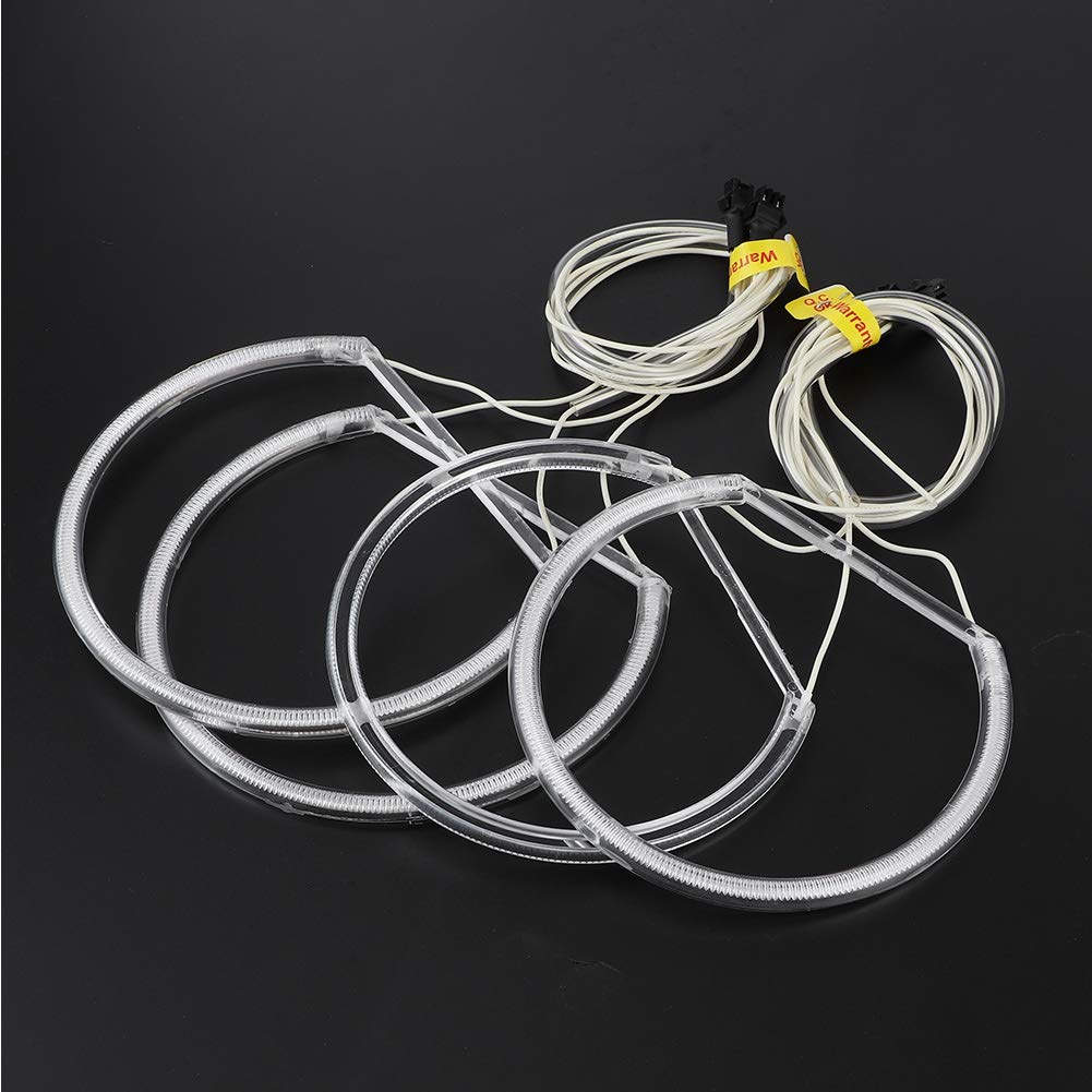 Fari Angel Eyes Per BMW E46 - 12V CCFL, Cerchi Halo Bianchi, Alta Luminosità - Foto 5