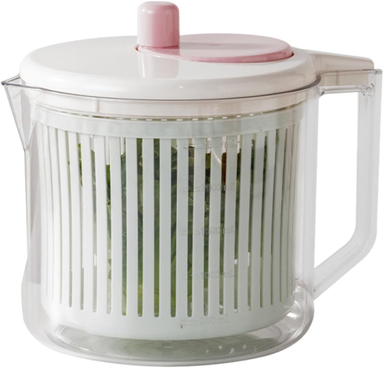 Salad Spinner,Vegetable Washing Strainer Bowl,Lettuce Washer Spinner | for Home Apartment Camping Picnic Meal Prep Kitchen Dorm RV