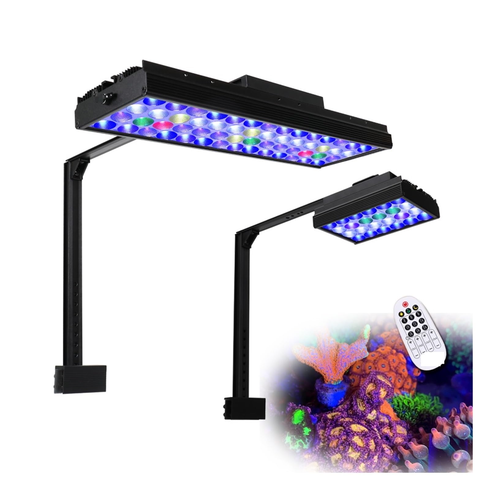 Aquariumlicht, Aquarium-LED-Rifflicht, dimmbare Vollspektrum-Marine-LED for Salzwasserkorallen-Aquarien(100-watt)