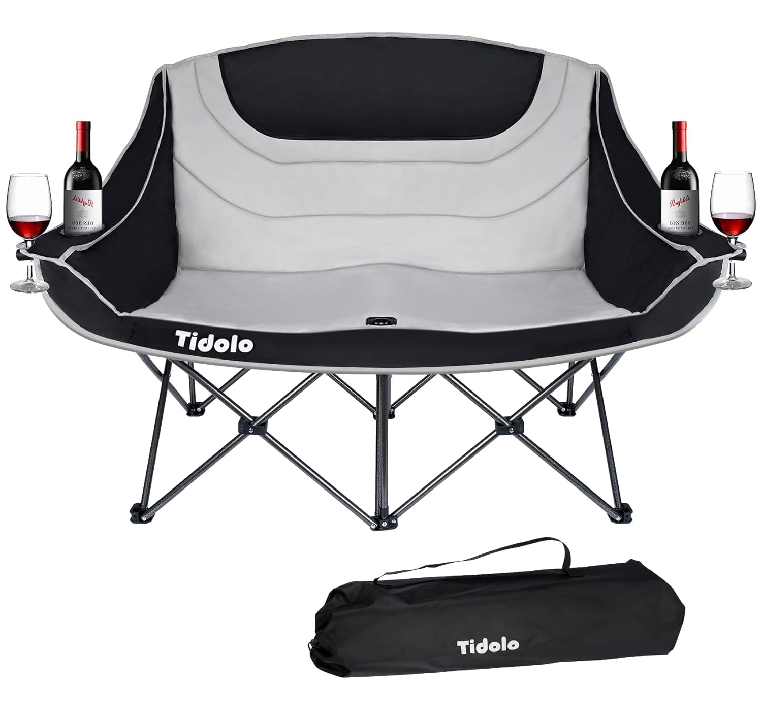 EKYLIP Outdoor Folding Camping Bed for Adults, Heavy Duty Portable Foldable Sleeping Cot, Alloy Steel Frame Camping Lounger Bed for Travel, Hiking, Fishing & Outdoor Use