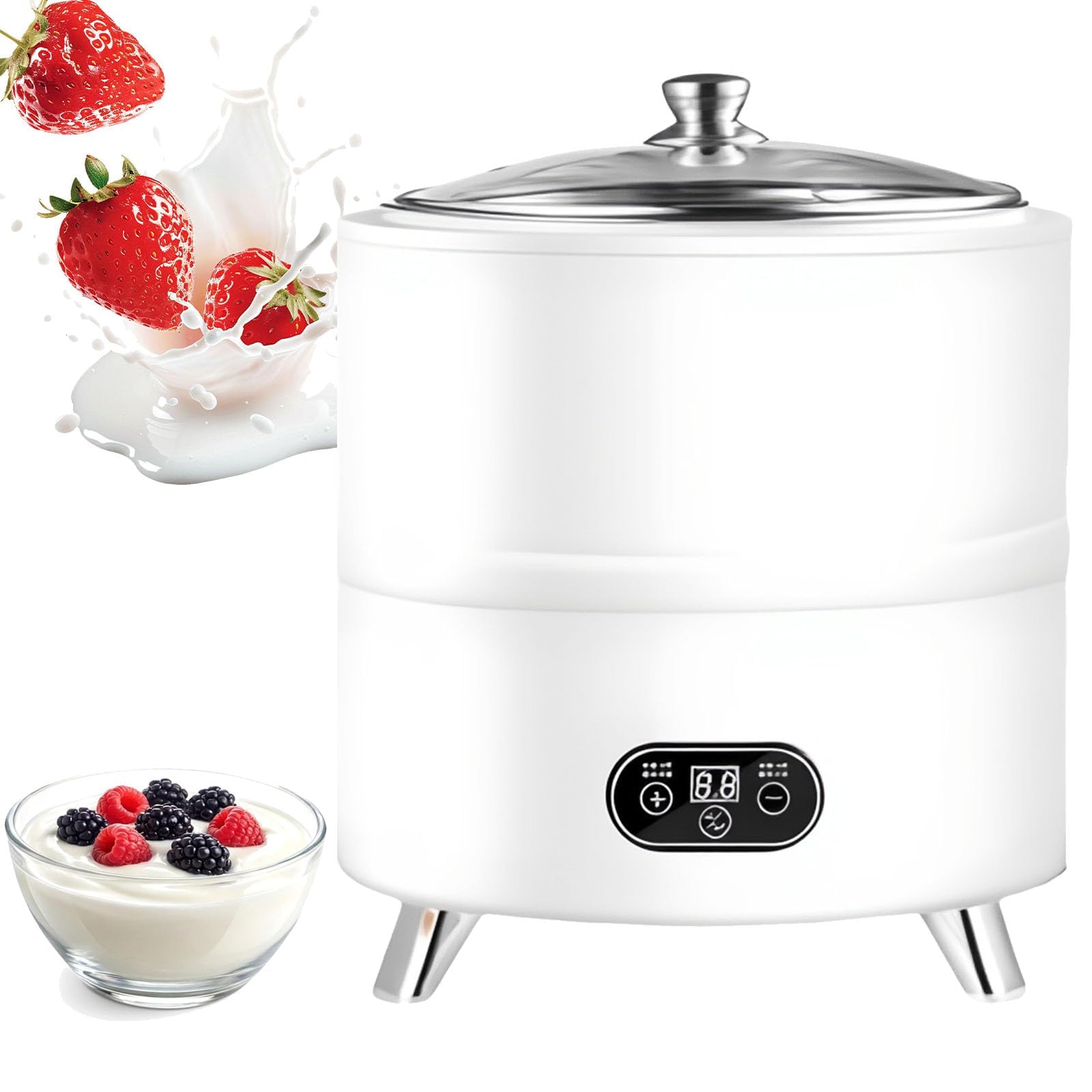 Yogurtera Comercial 8l/12l, Máquina De Fermentación De Acero Inoxidable