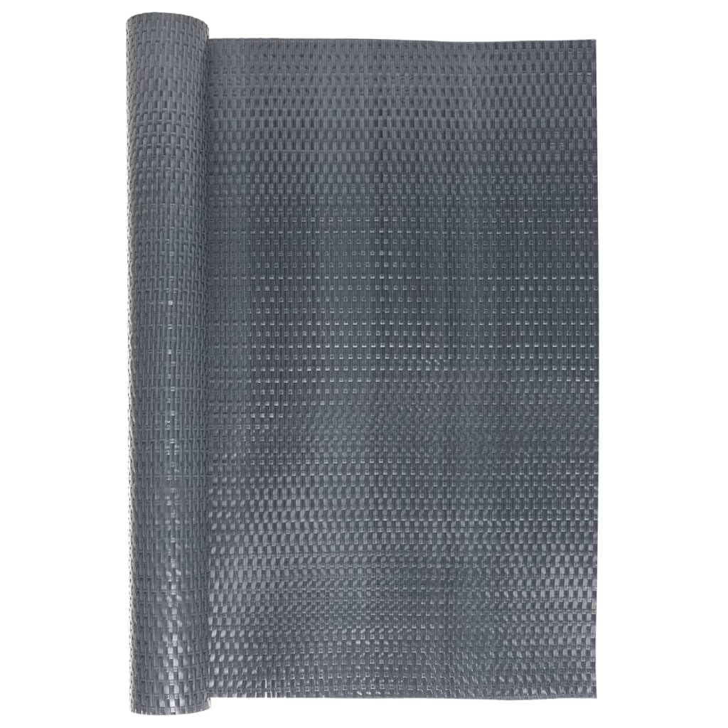vidaXL Balkon Sichtschutz, Balkonbespannung Rattan-Optik, Sonnenschutz Windschutz für Terrasse Garten, Balkonverkleidung Balkonabdeckung, Anthrazit 300x90cm Poly Rattan
