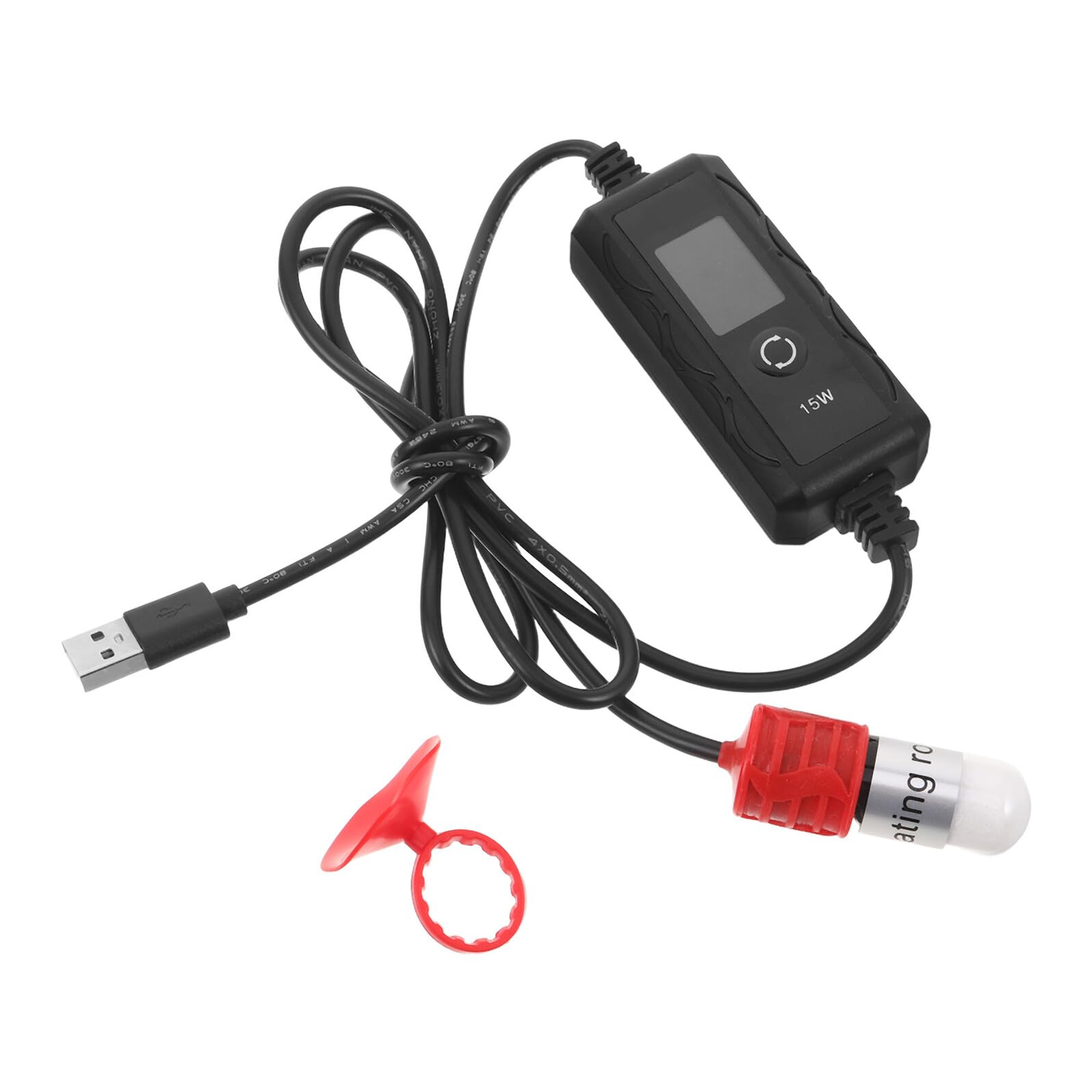 Calentador acuario USB ajustable para betta y tortuga en minitank
