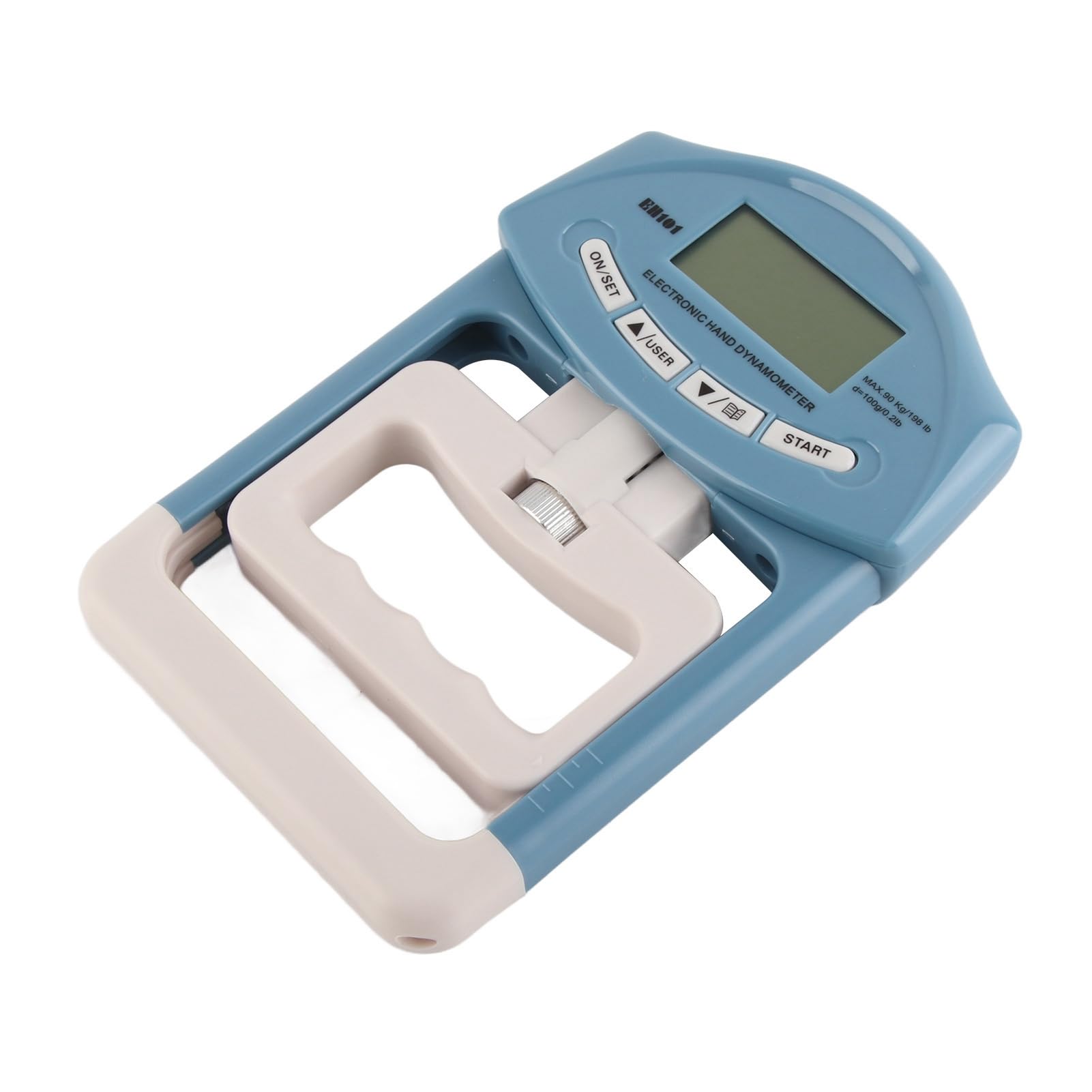 Generic Dinamómetro de Mano Digital Pantalla LCD Medidor de Fuerza de Agarre Portátil para Entrenamiento Atlético, Uso Doméstico