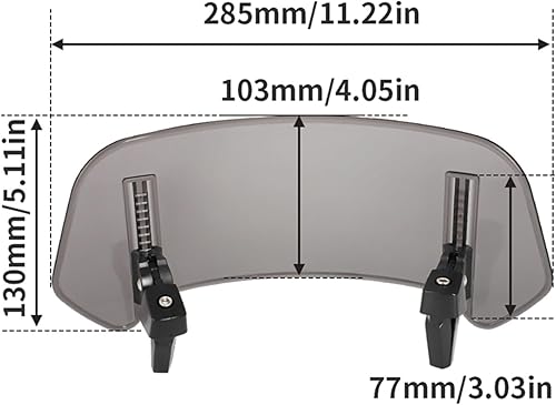 Miniatura 2 de para Yamaha para Mt07 para Mt09 para Mt10 para R1 para R3 para Fz6 Tmax530 para Tmax 500 para Xmax para Xj6 Xjr1300 para parabrisas Fz 6 (color
