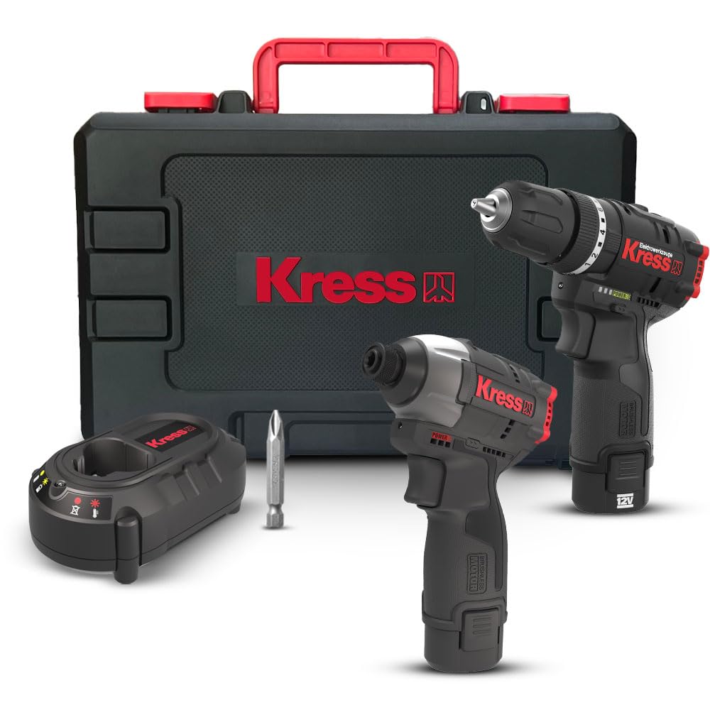 Kress KUG02 12Volt/2.0Ah. Li-ion Çift Akülü Kömürsüz…