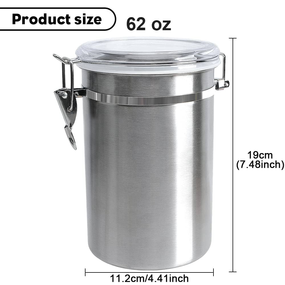 EBM 18-8 ステンレス 高級 保存容器 茶缶 デザイン缶 コーヒー 紅茶 18-8 茶缶(コーヒー・紅茶缶) EBM(江部松商事) 容量4L - 【通販