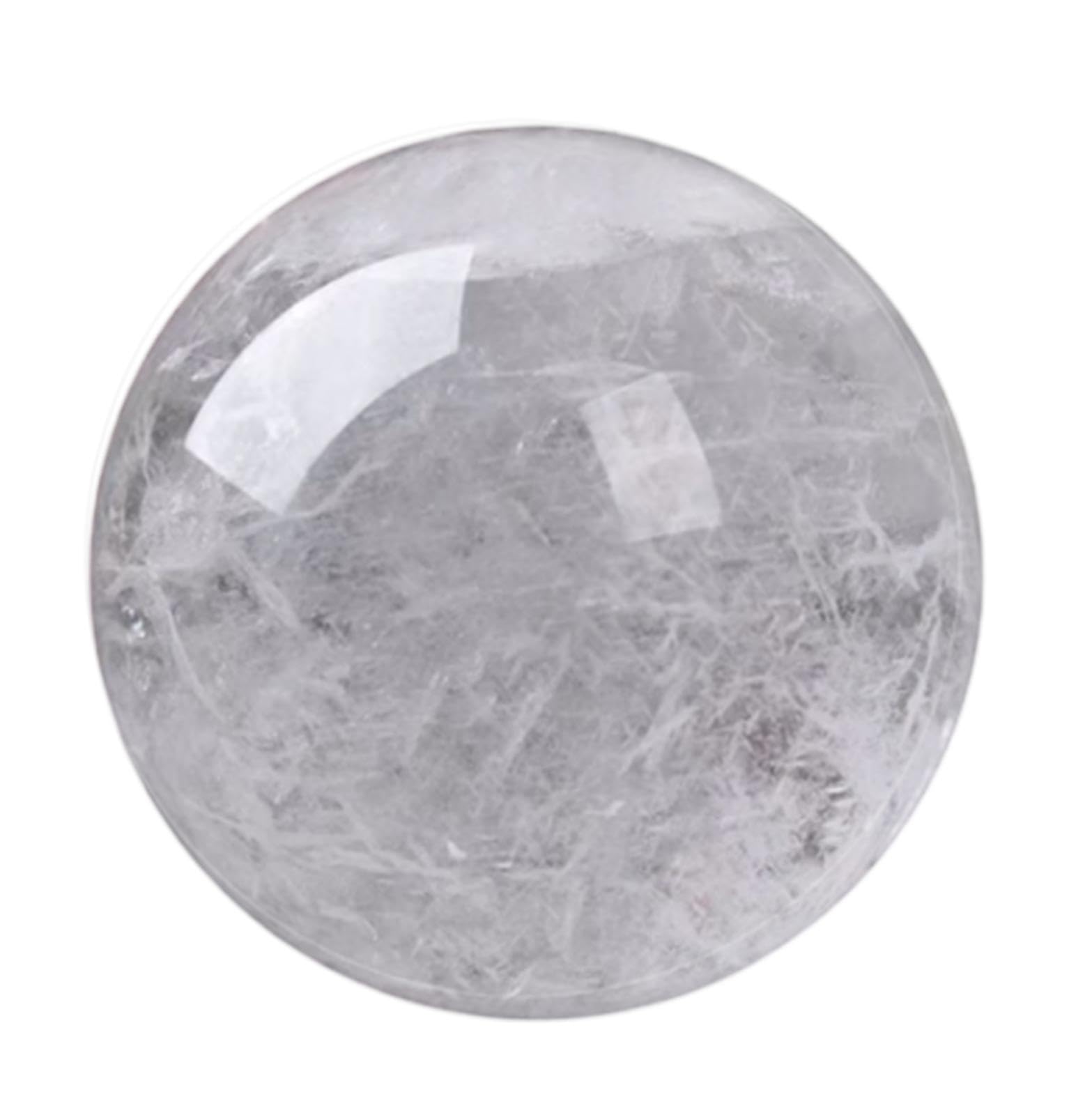 AARTERZZA Quartz Crystal Ball Clear Sphere with Base Home Decor Prosperous Love Invite Wealth,130mm