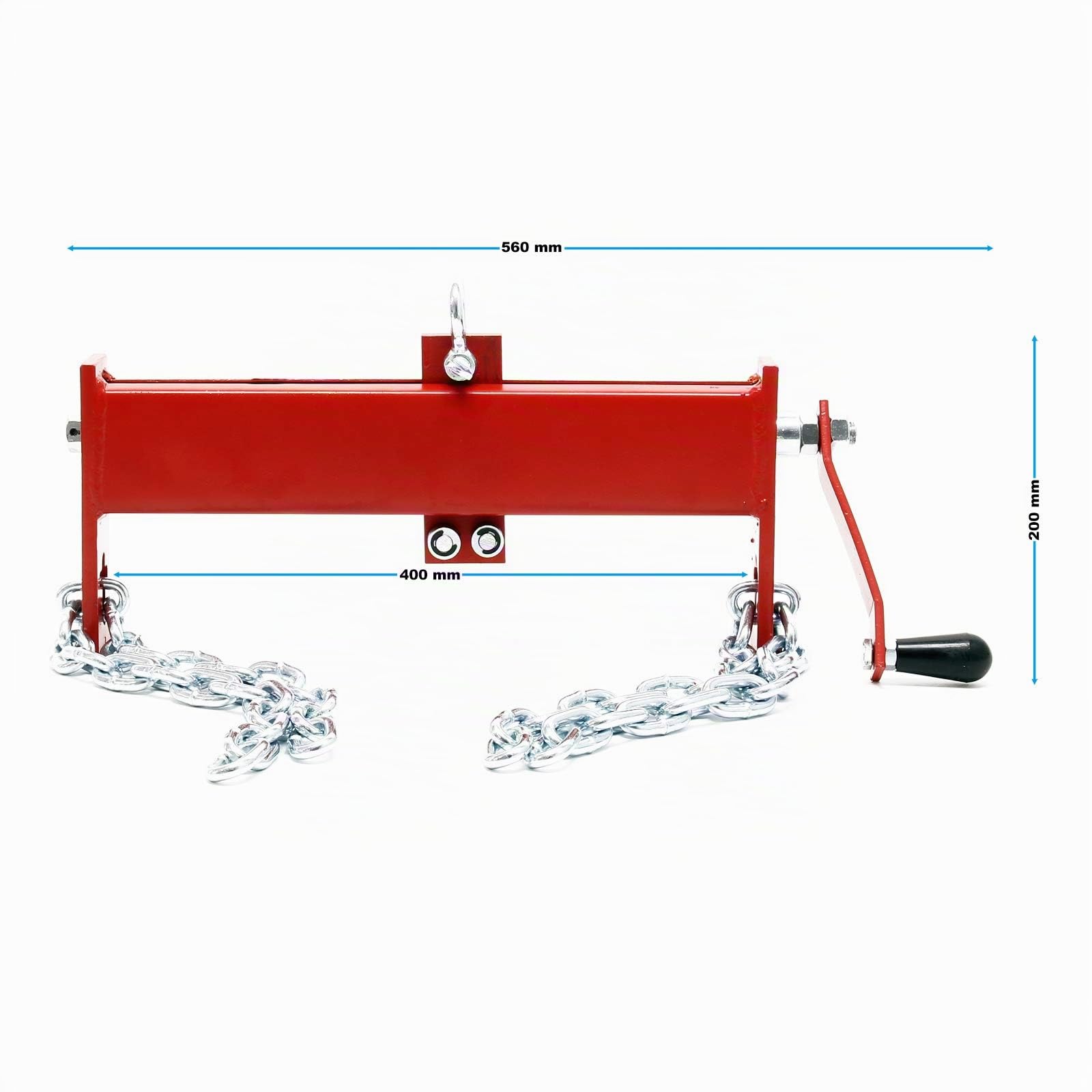 XPOtool HD Balancierer für Hebekran bis max. 1800kg / 1,8t Heavy Duty Positionierer mit 390mm Arbeitsbereich und Handkurbel