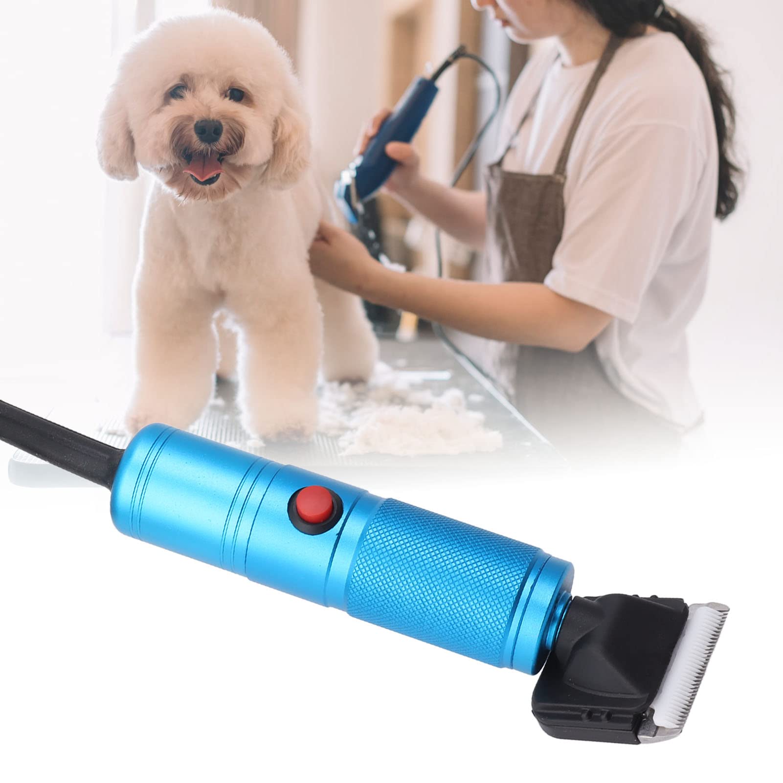 BestAlice Tijeras de Ovejas Eléctricas Profesionales, Cortapelos de Animales para Ovejas, Alpacas, Cabras, Máquina de Corte de Animales para Gatos, Perros, Mascotas, Tijeras de Pelo(EU)