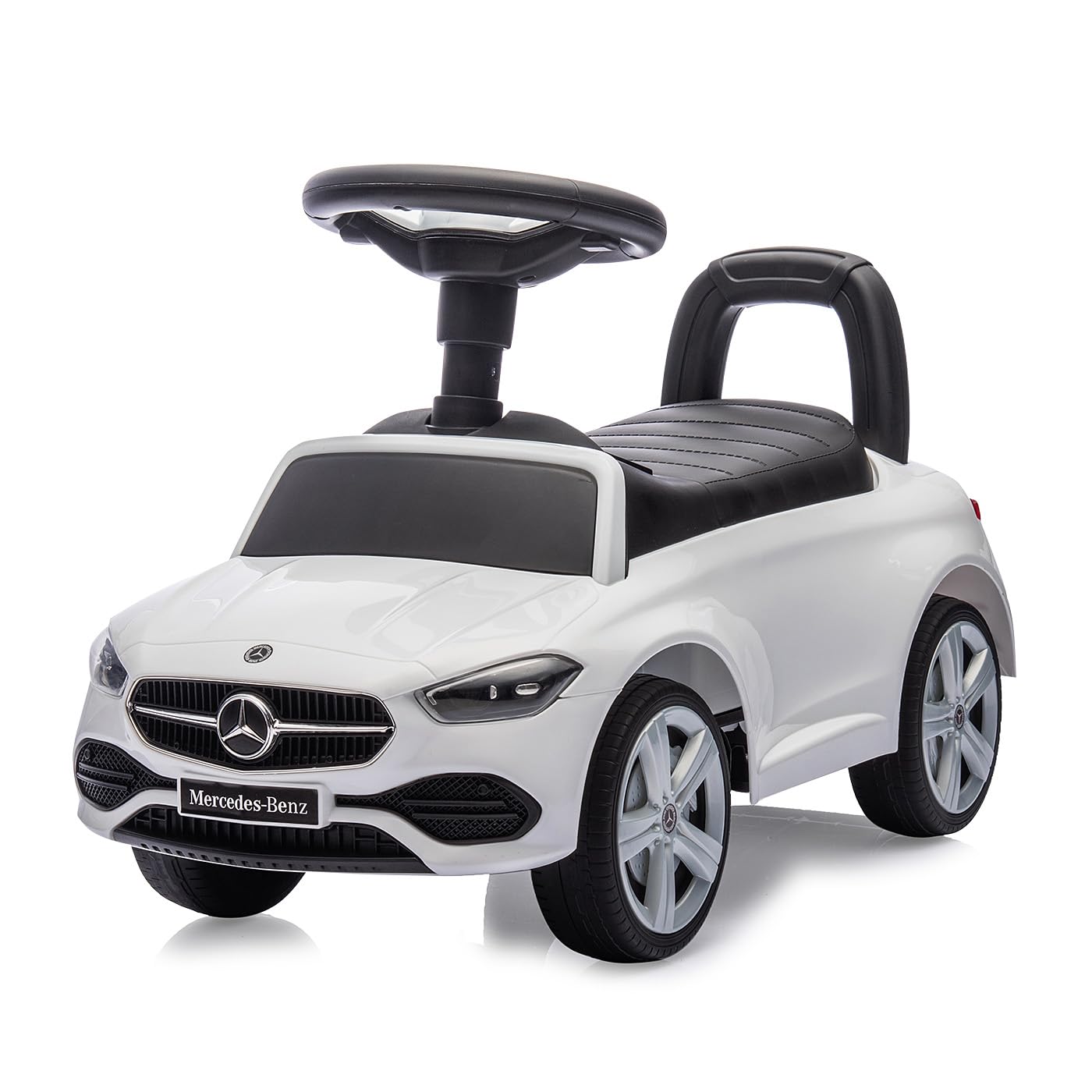 JAMARA 464030 Toboggan Mercedes-Benz Classe C – Voiture Glissante, véhicule pour Enfant intérieur et extérieur, Jouet de Voiture, Cadeau pour Enfants, Protection Anti-basculement, Coffre, klaxon