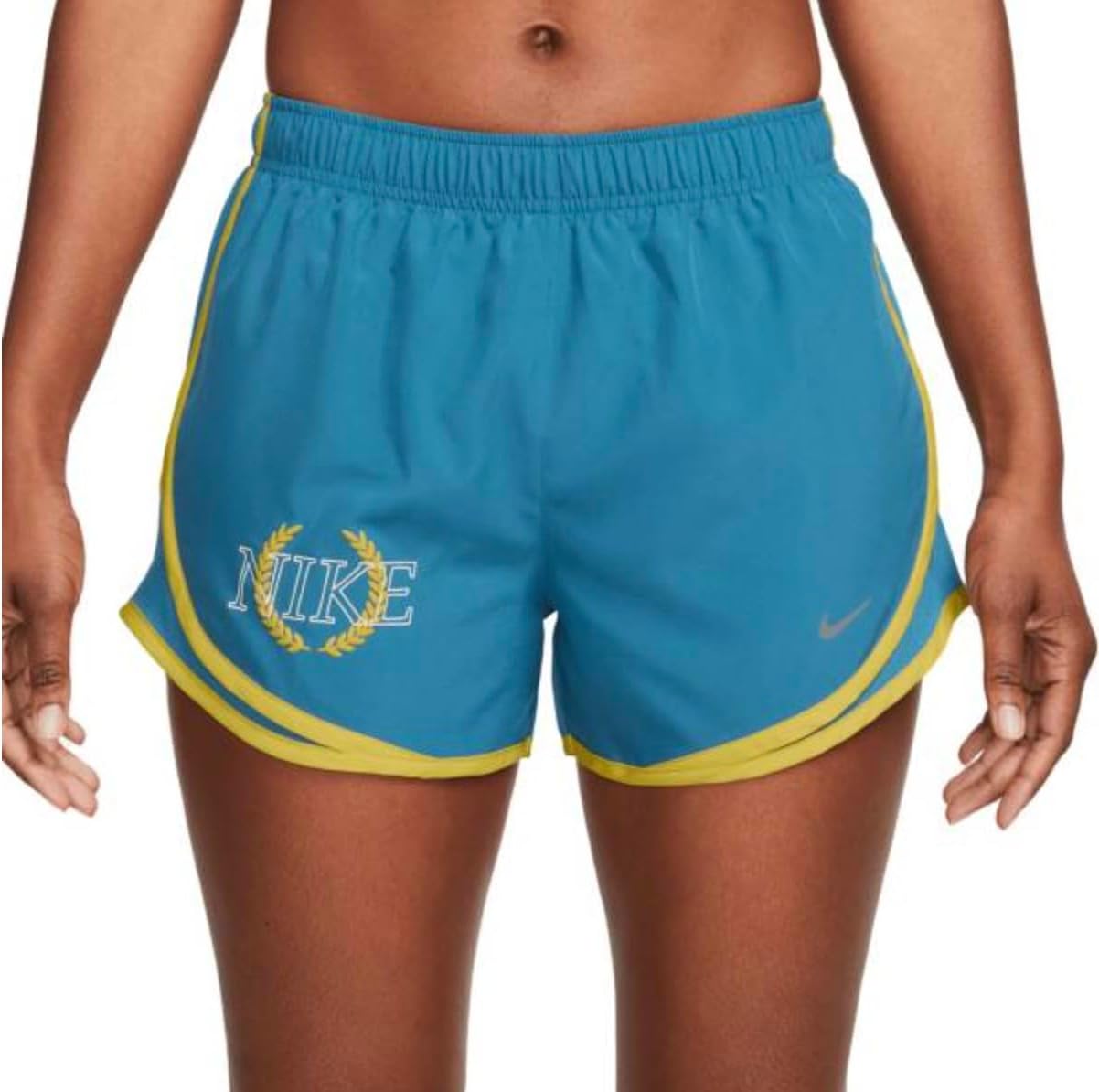 Nike Women's Dri-Fit Tempo Victory Graphic Shorts (US, Alpha, X-Large, Regular, Regular, Industrial blue #457)