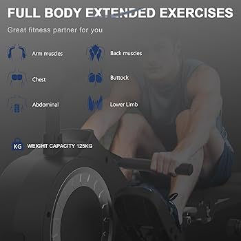 MERACH Rowing Machines For Home, Quiet Row Machine With 51.2" Extended