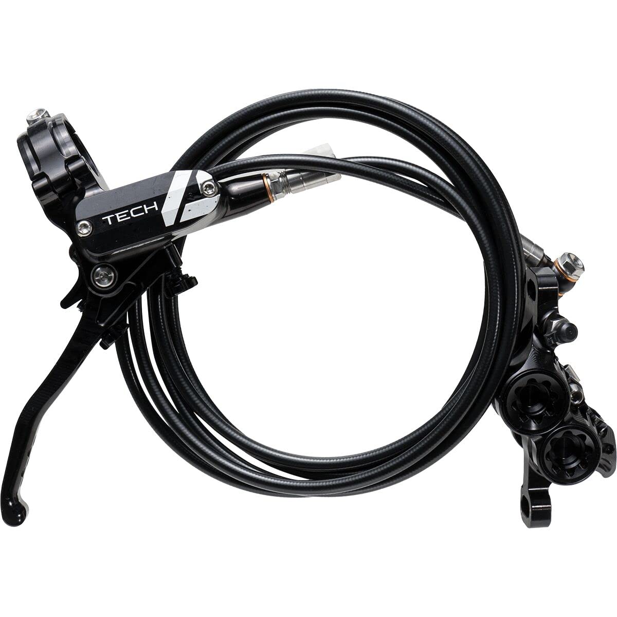 Hope Tech 4 V4 Disc Brake Standard Hose Black/Black L/H, Black