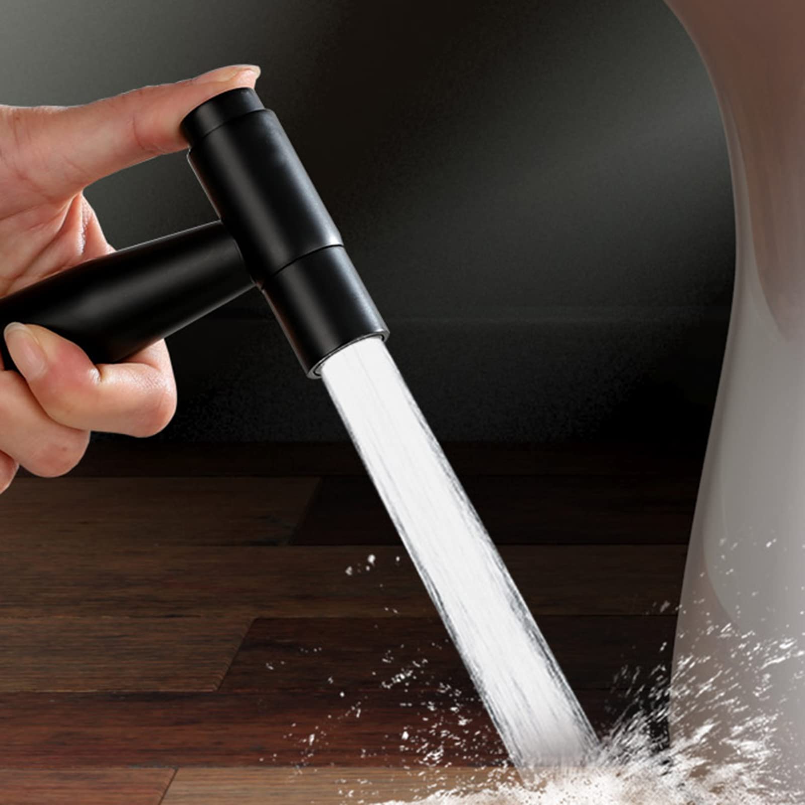 Bidet toaletowy spray czarny kran prysznicowy bidet opryskiwacz toaletowy ręczny zestaw bidetu toaleta głowica prysznicowa opryskiwacz ze stali nierdzewnej czarna toaleta dysza do czyszczenia toalety