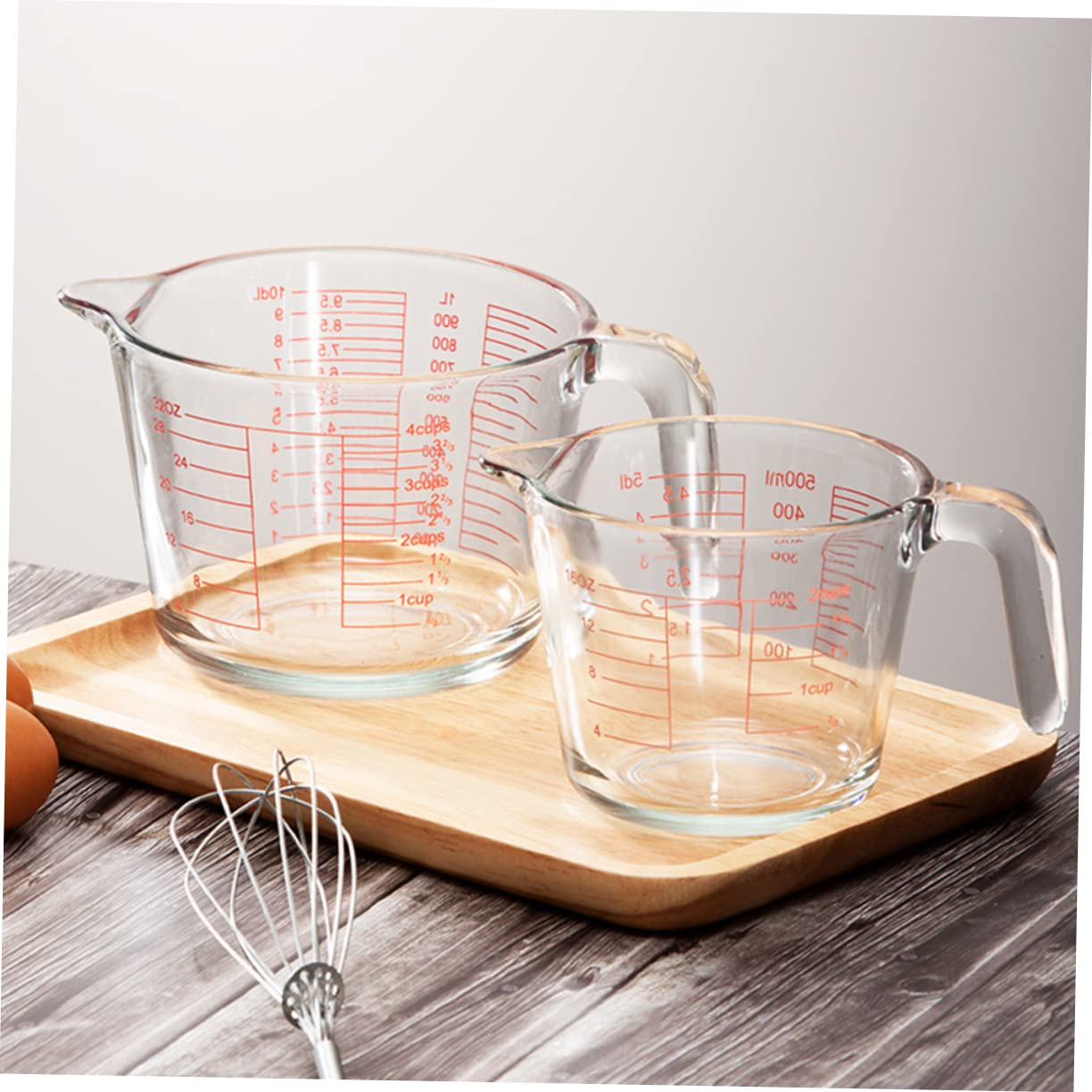 Misurino Cucina in Vetro Scala 500ml per Liquidi e Salse