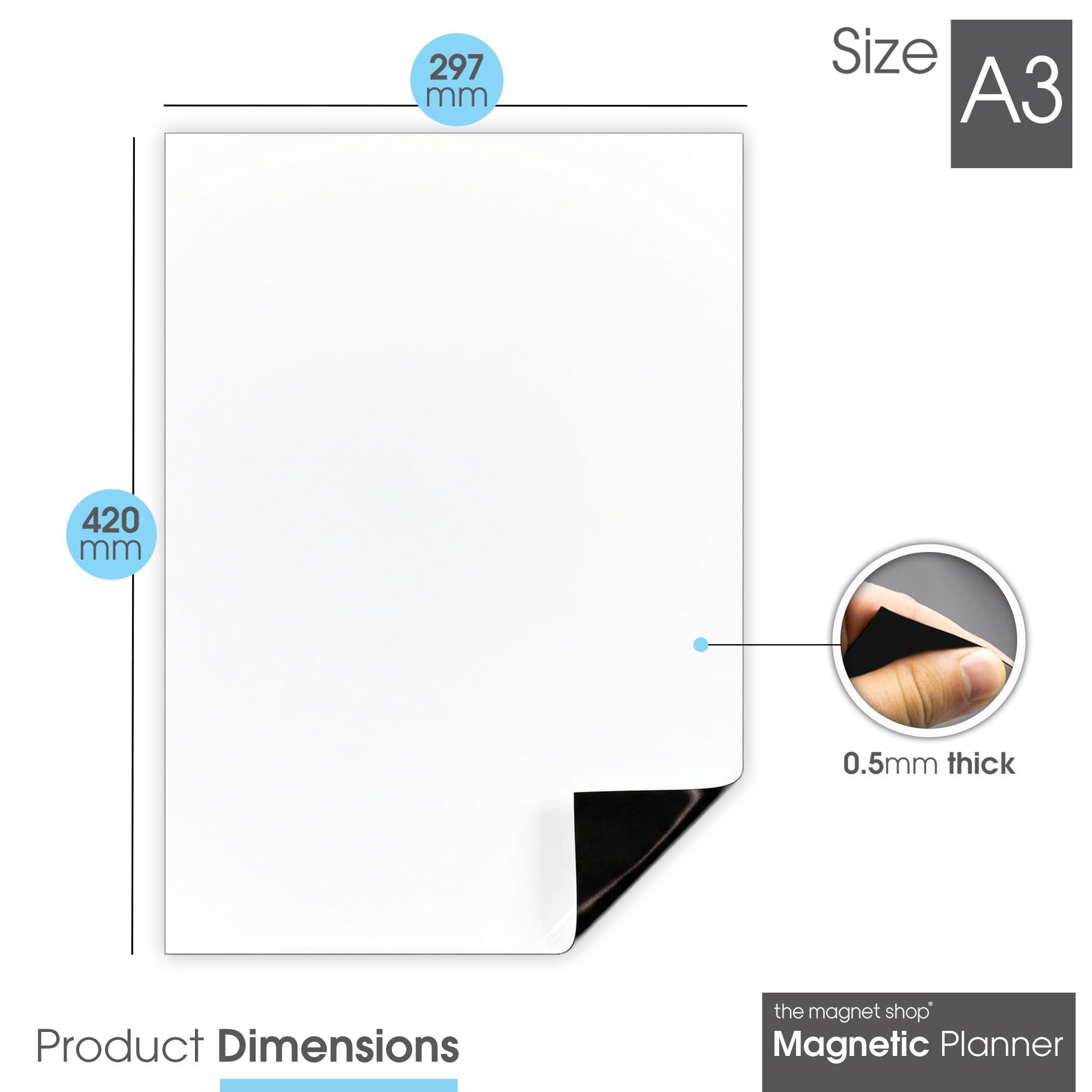 A3 Magnetic Weekly Planner Whiteboard Fridge Magne... - Vicedeal