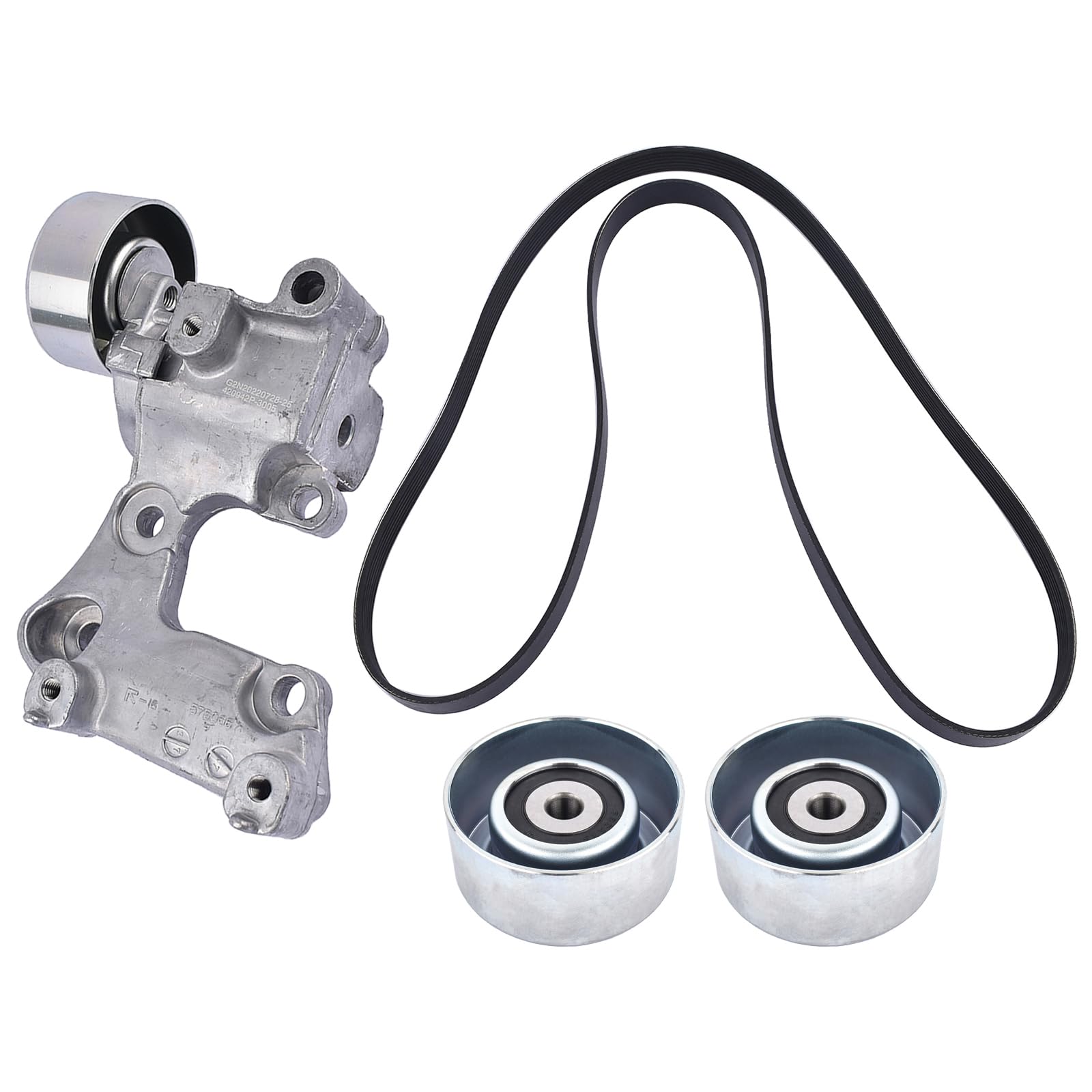 Handor 16604-0P010 16620-31050 90916-A2010 16620-31040 Serpentine Belt Drive Belt Tensioner Idler Pulley Kit Fits for 2007-2010 Sienna 3.5L.