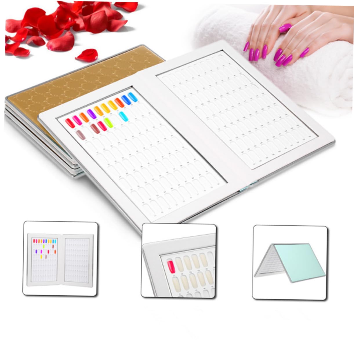 FRCOLOR Nail Per Smalti Per Unghie Confezione Per Manicure e Presentazioni Professionali