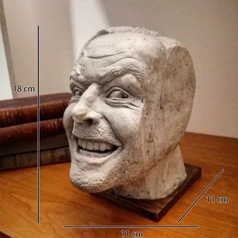 Escultura de The Shining Sujetalibros Biblioteca aquí está Johnny Sculpture Resina Adorno de Escritorio Estantería Estantería Seater