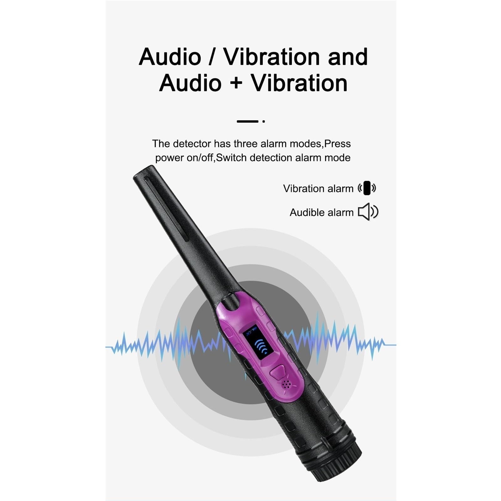 Wyświetlacz LCD Pinpoint Wykrywacz Metali Pinpointer IP68 Wodoodporny Z Wyszukiwarką 360° Czułe Precyzyjne Wykrywanie(Red)