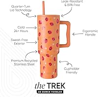 Vista 52 de Simple Modern - Vaso Trek de 40 onzas con asa y tapa con sorbete, taza de viaje de acero inoxidable con aislamiento, apta para portavasos Bosque
