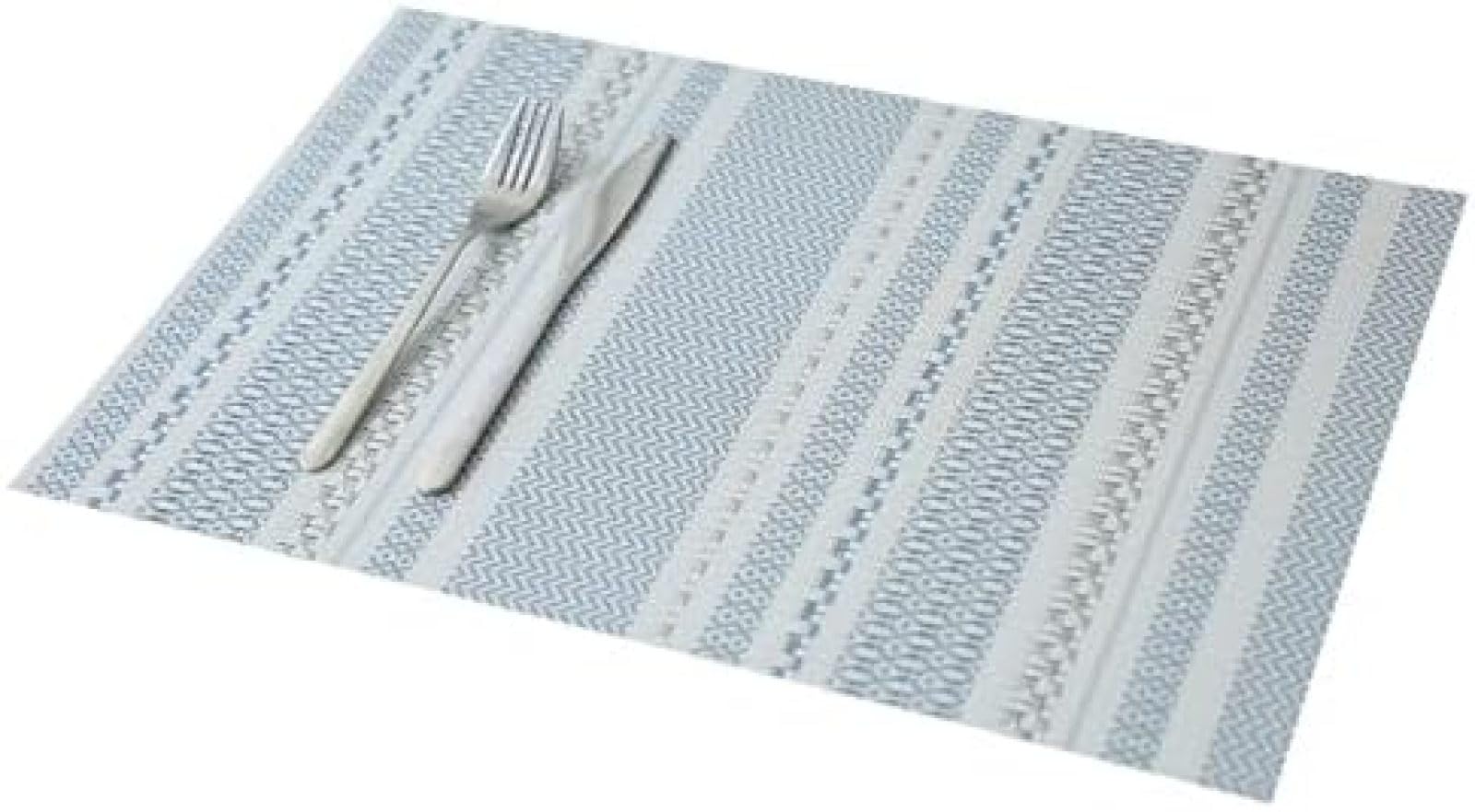 Set de table en PVC résistant à la chaleur et lavable pour table moderne