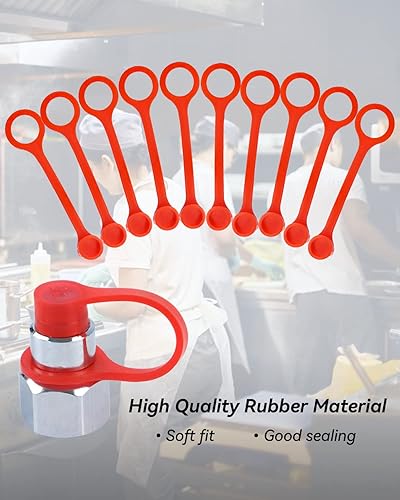 Miniatura 5 de Tapas de goma para Ansul R102 Piranha - Boquillas industriales de supresión de incendios de cocina con sistema de ventilación A, kit de tapas de