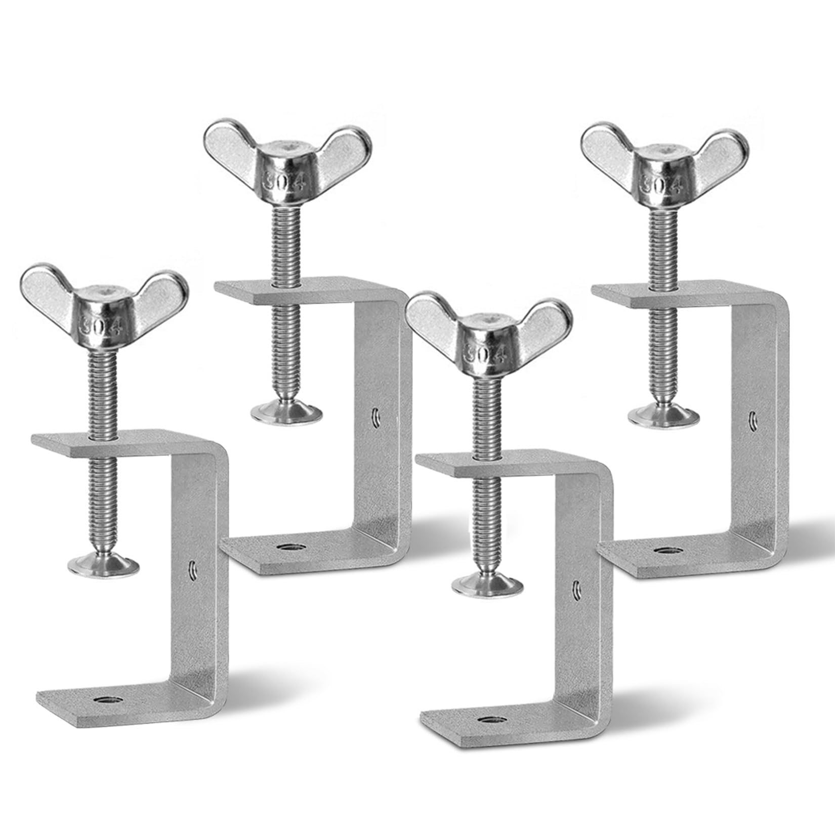 GothicBride Clamp, Pack of 4 C Clamp 85 mm, Adjustable Carrier Clamp for Clamps Welding Carpenters Clamping Range 45-78 mm
