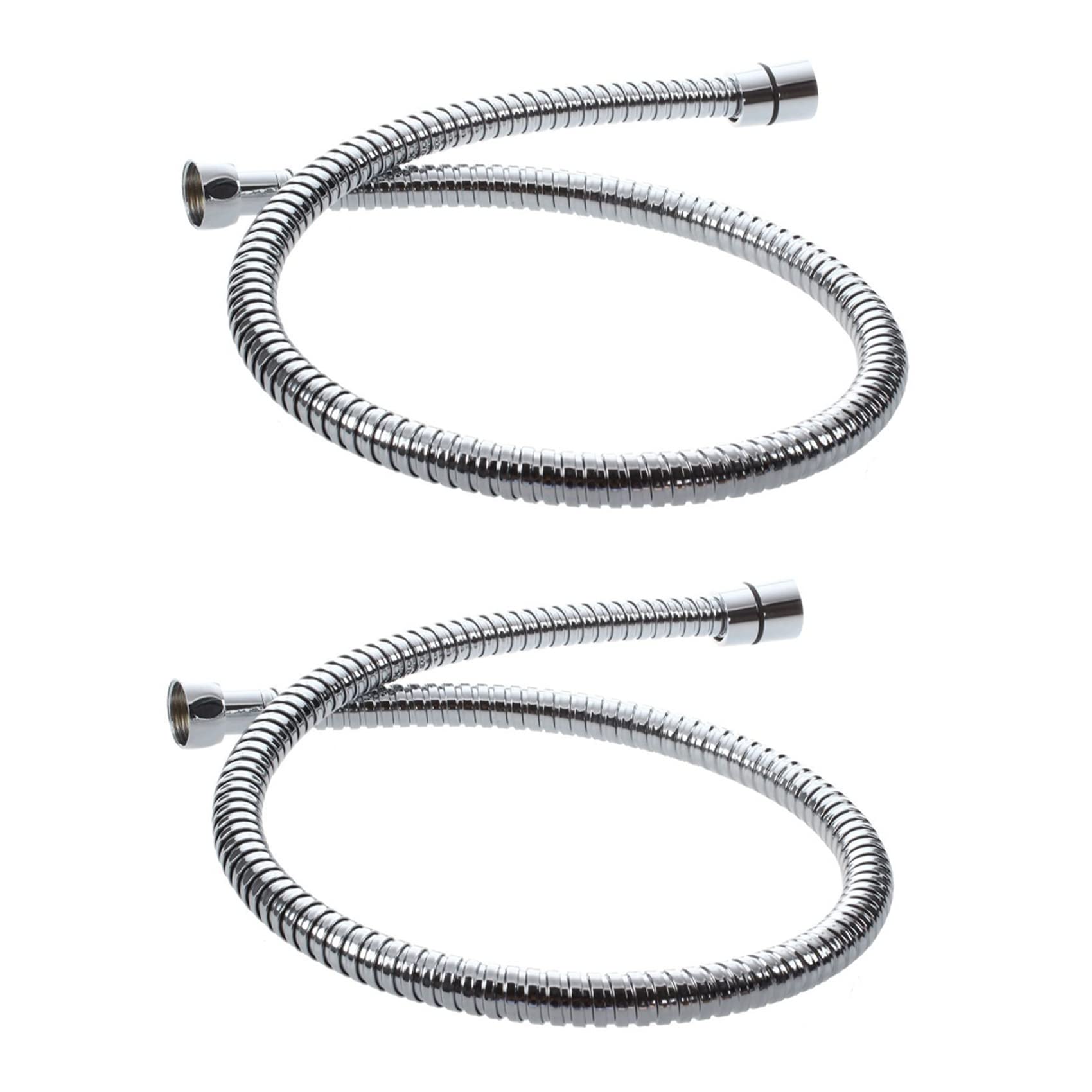 Ribinuod 2X 80 cm Flexible Stainless Steel Bathroom Water Shower Hose