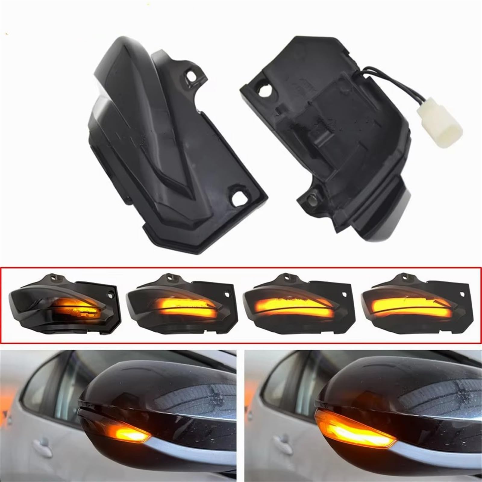 Indicatori Direzione Dinamici Per Toyota Per Corolla Per Sport E210 2019-2020 2pezzi Auto LED Dinamico Indicatore Direzione Sequenziale Specchietto Indicatore di direzione dello specchietto retrovis