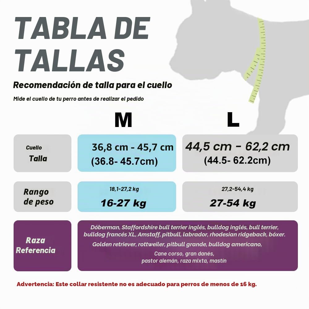 TSPRO Premium Collares para Perros, Ajustable de Collar Táctico Perro con Manija y Broche Metálica de Liberación Rápida Resistente para Perros Medianos a Grandes (Amarillo L)