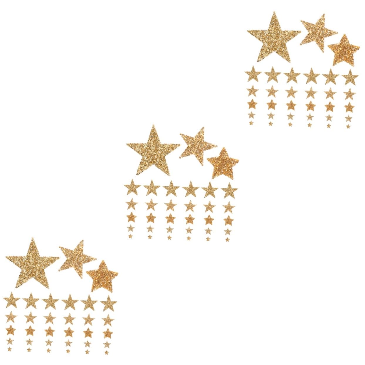TEHAUX 150pezzi Patches Decorative Raso Con Rhinestone Forma Di Stella Per Cucire e Riparare Abbigliamento Accessori Per Borse Cappelli e Calzature Di Toppe Termoadesive Per