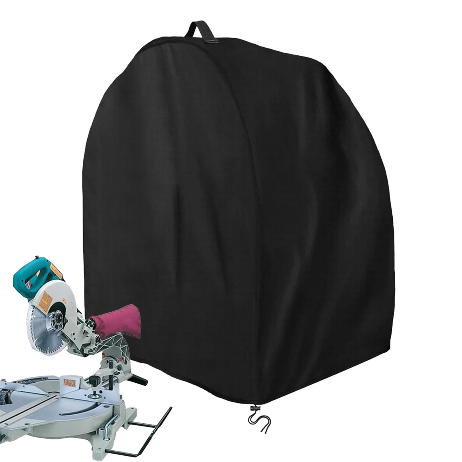 Zasdvn Dustproof Table Saw Cover - Waterproof Miter Planer Cover with Handle and Drawstring,28 X 24 X 28 Inch Oxford Cloth Shield for Machinery Planer Bench Drill Press