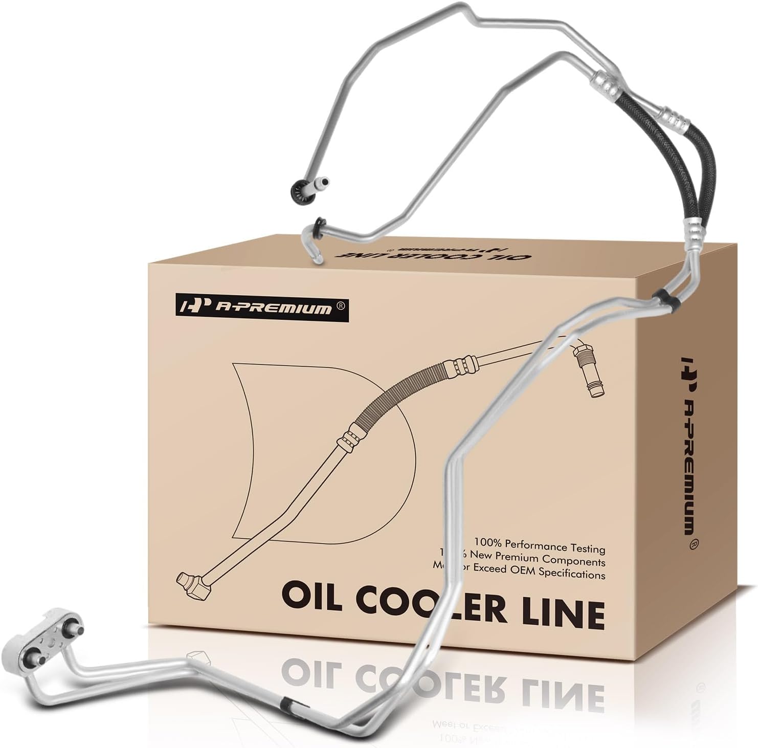 A-Premium Inlet & Outlet Automatic Transmission Oil Cooler Line Hose Assembly Compatible with Chevrolet Colorado & GMC Canyon, 2017-2022 3.6L, Automatic Transmission
