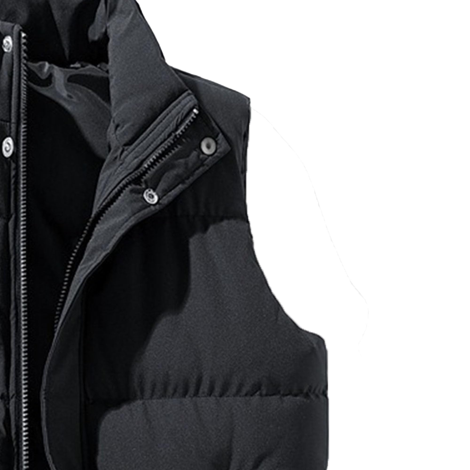 Gilet imbottito da sci per donna e uomo spesso antivento caldo gilet invernale leggero con cerniera