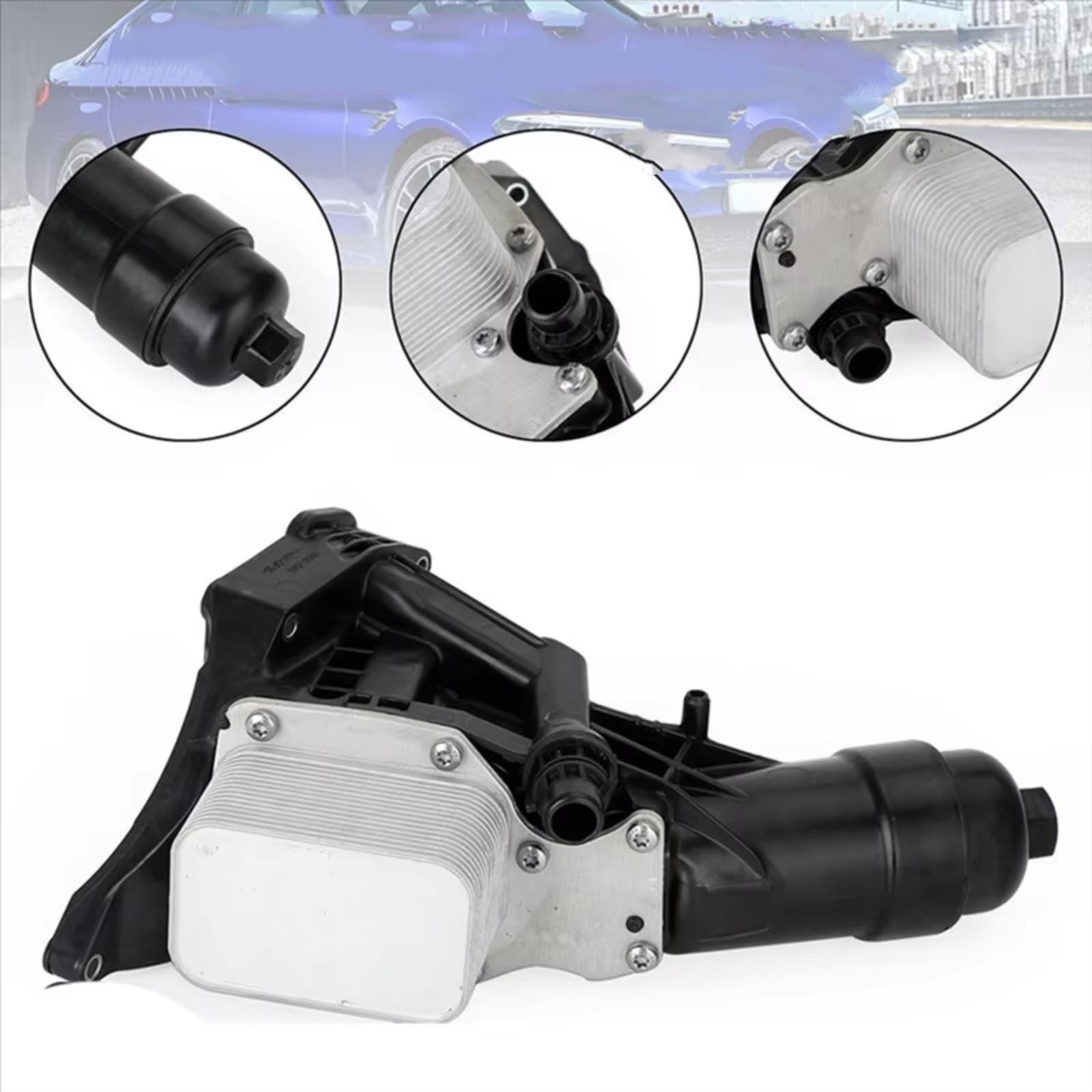 Termostato Auto Compatibile Con Bmw Per 430i Per Xdrive Per Decappottabile Per F33 Per Coupe Per F32 2017 2018 2019 2020 1 Pz Alloggiamento Filtro Radiatore Olio Motore 11428586673