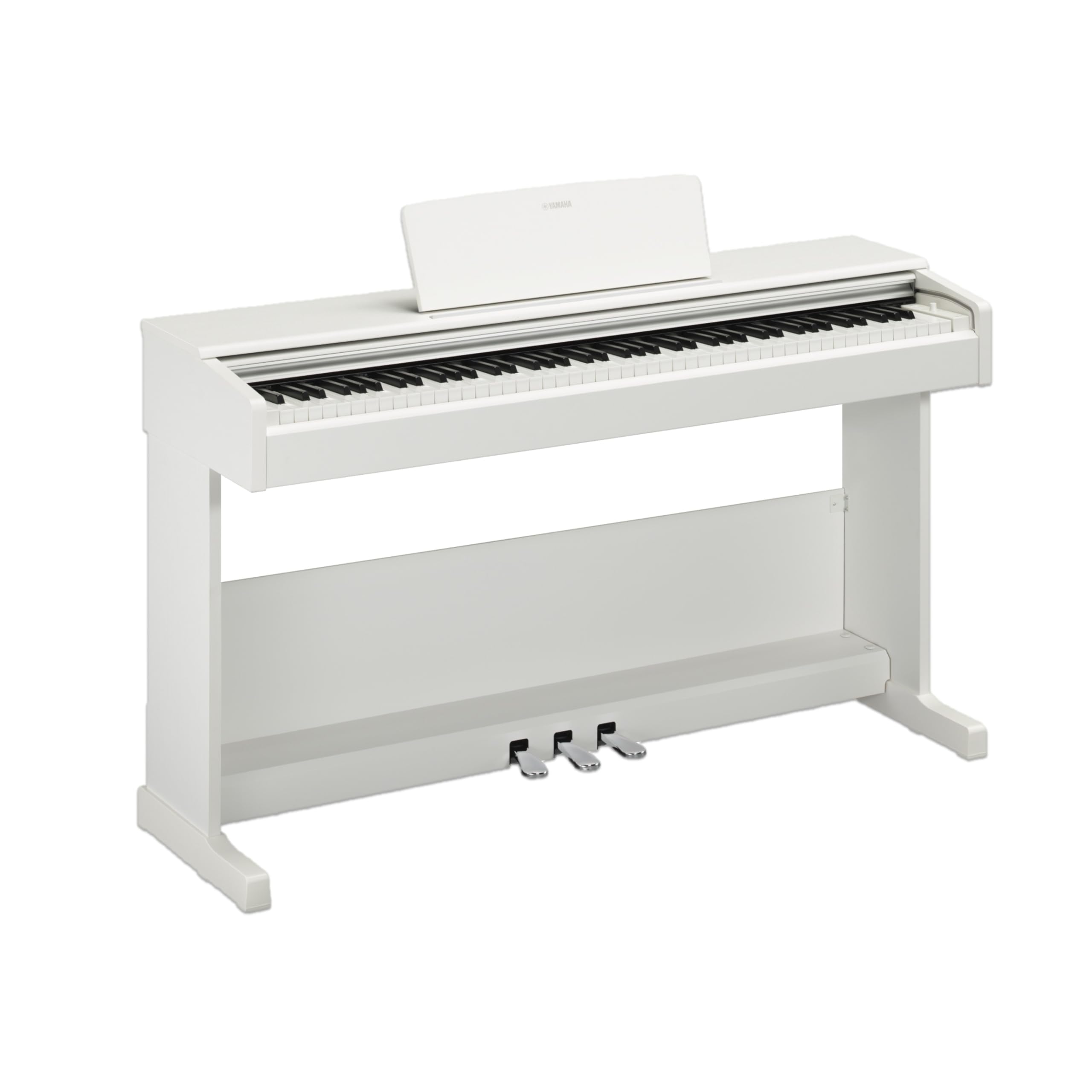YAMAHA ARIUS YDP-105WH Digital Piano – Pianoforte Digitale da Casa per Principianti e Hobbisti, Design Classico ed Elegante, Suonabilità Autentica di un Pianoforte Acustico, Bianco
