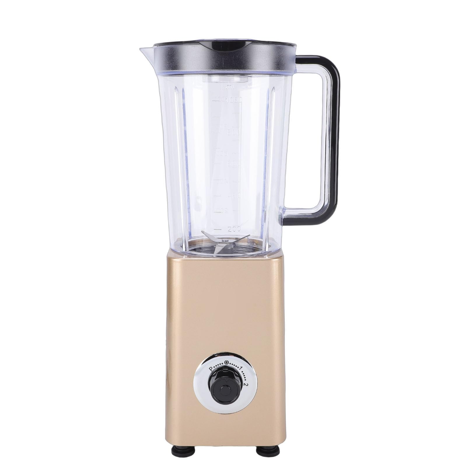 Asixxsix 300W elektryczny blender, 2 ustawienia prędkości z funkcją pulsową, Głowica do cięcia ze stali nierdzewnej 4 liści, Pojemność 1000ml, do smoothies, szlifowania orzechów (wtyczka UE)