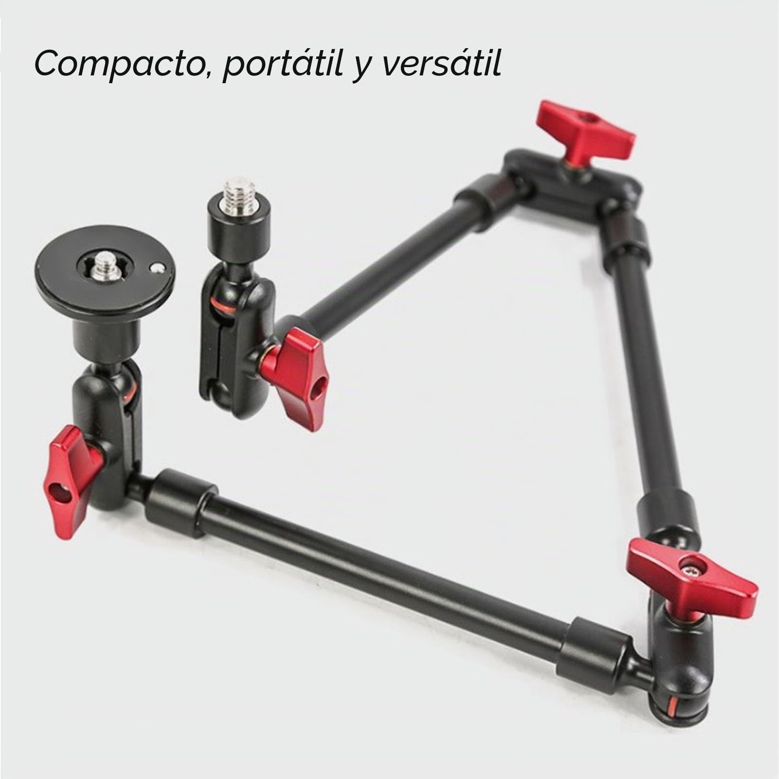Brazo mágico articulado de 31 pulgadas, soporte de cámara de escritorio de Rotación de 360 grados con tornillo de 1/4 de pulgada 3/8 pulgadas, Soporte articulado de pared para cámara y teléfono