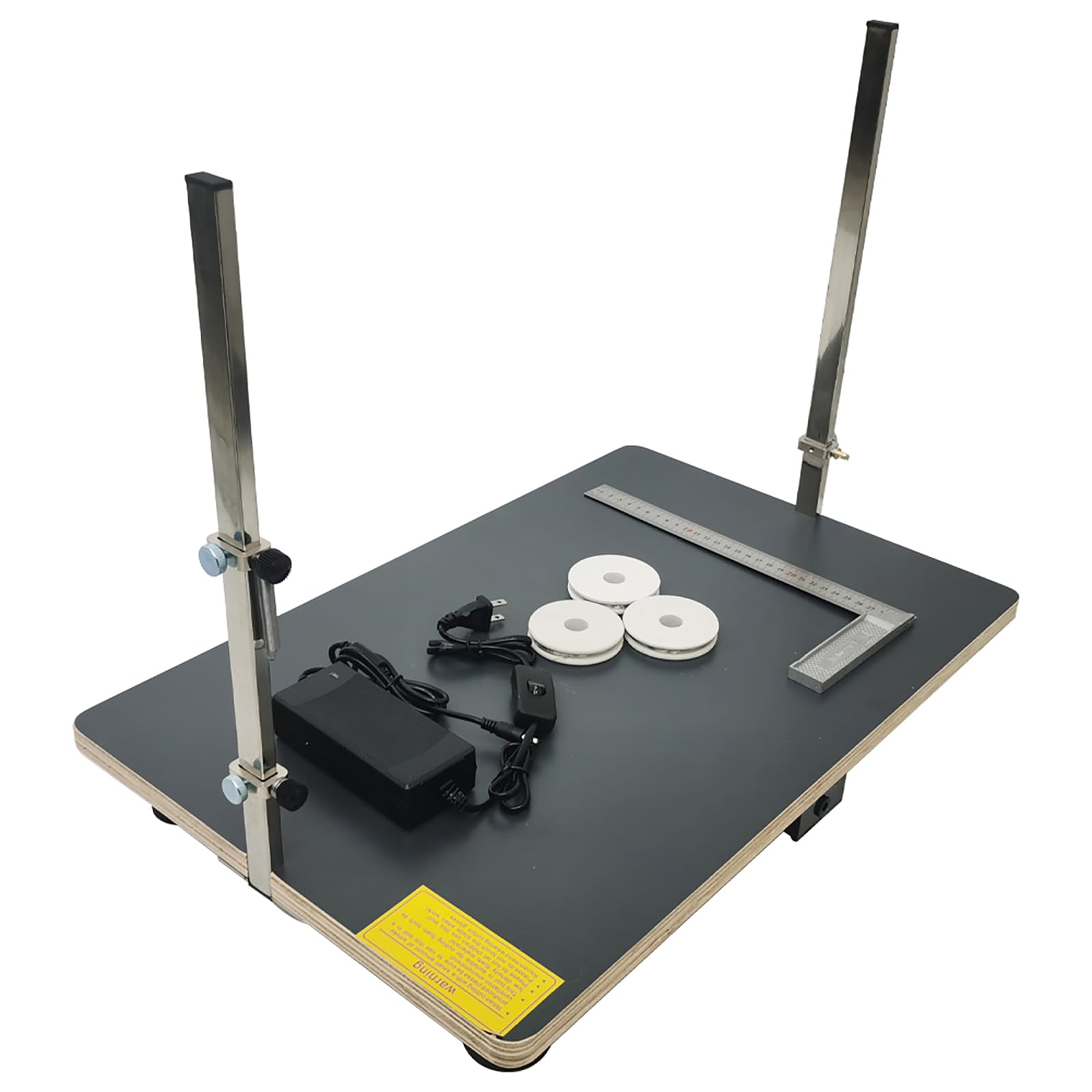 WYDDDARY Transverse Foam Cutting Machine Hot Wire Foam Cutter with 15x22.8inch/38 * 58cm Black Table for Foams Sponge Pearl Cotton KT Board 110V 72W