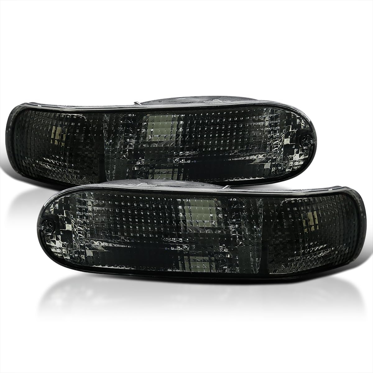 SPEC-D TUNING Jdm Smoke Lens Rear Bumper Lights Turning Signal Lamps Compatible with 2000-2005 Mitsubishi Eclipse L+R Pair