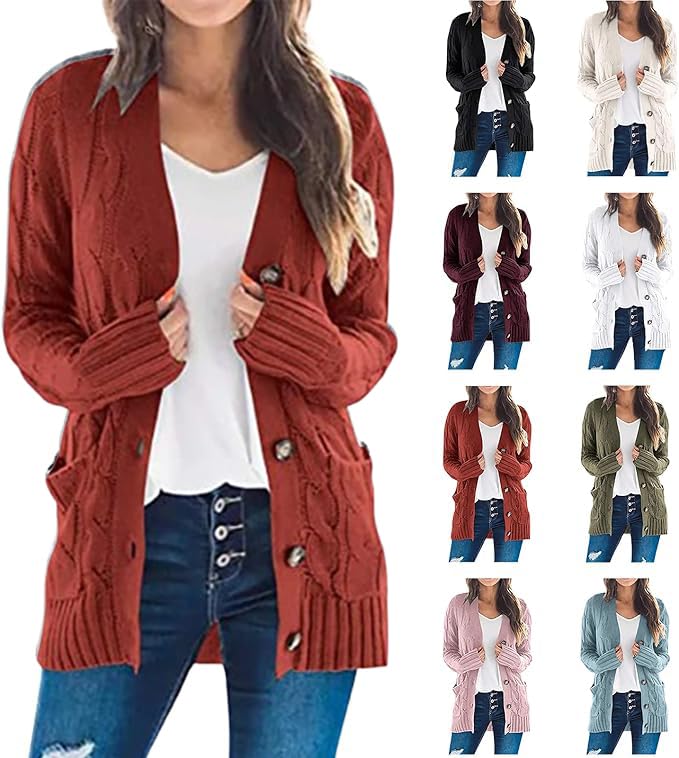 Light Sweaters for Women Fall Cotton Cardigan...