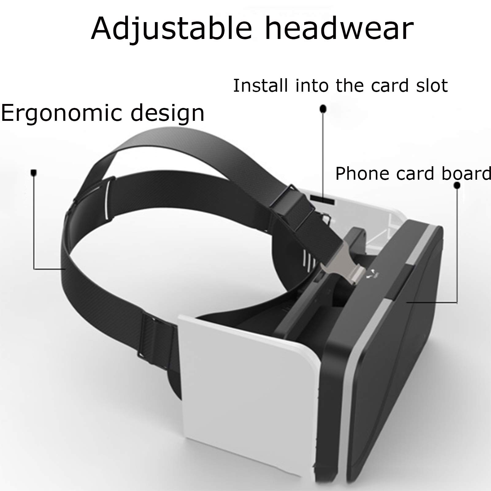 Amazon | YANJINGYJ VRゴーグル、VRヘッドセット、3D VR ゴーグル、VR