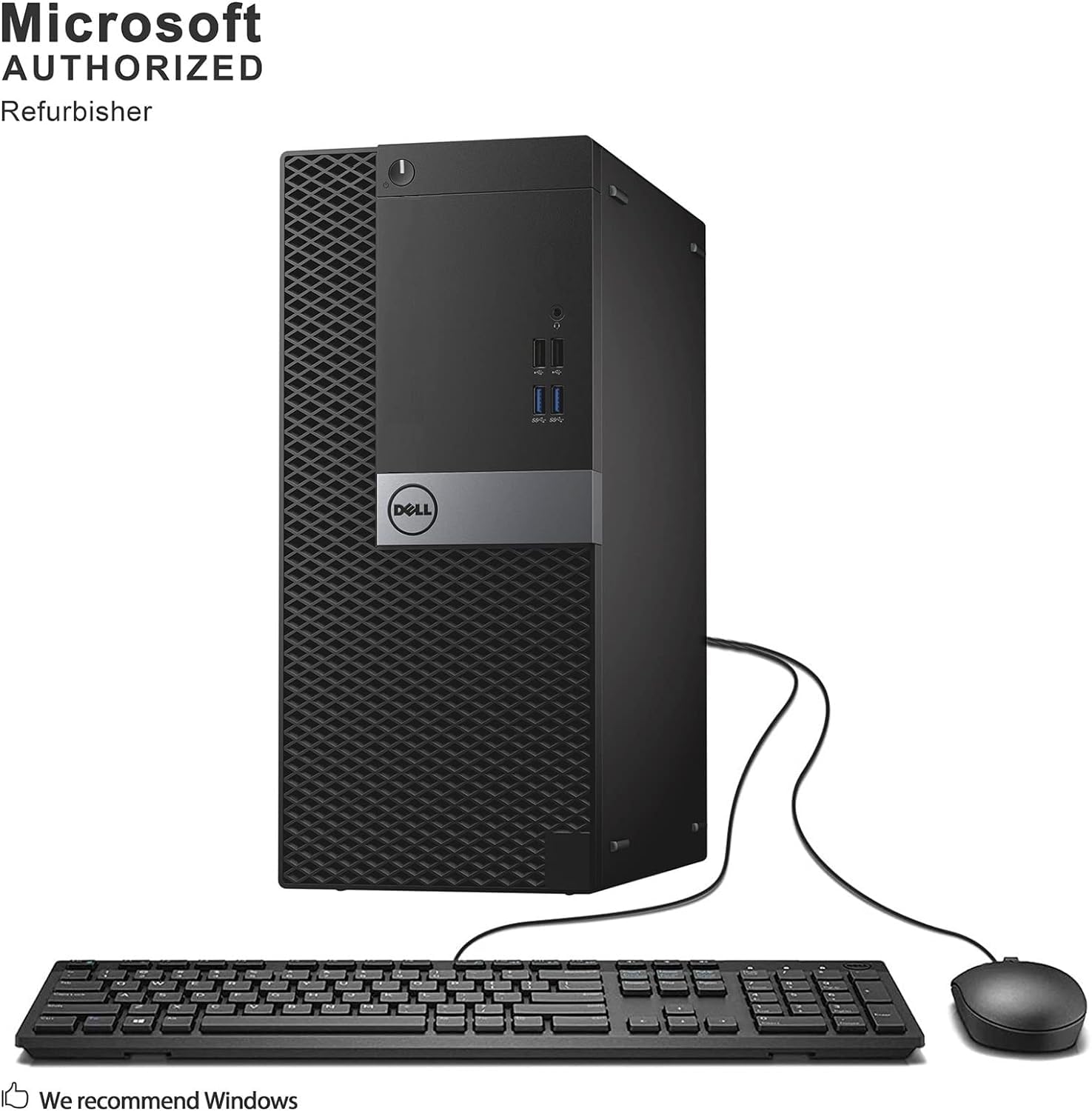 Dell Optiplex 7040 Mini Tower Desktop PC i7-6700 16GB 256GB Win11(Renewed)