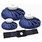 BICAREE Ice Packs for Injuries Reusable, Ice Cold Pack, Ice Bags Hot Water Bag for Hot & Cold Therapy and Pain Relief, 3 Ice Packs, 3 Sizes (6/9/11), No-Leak Elastic Breathable Ice Bag