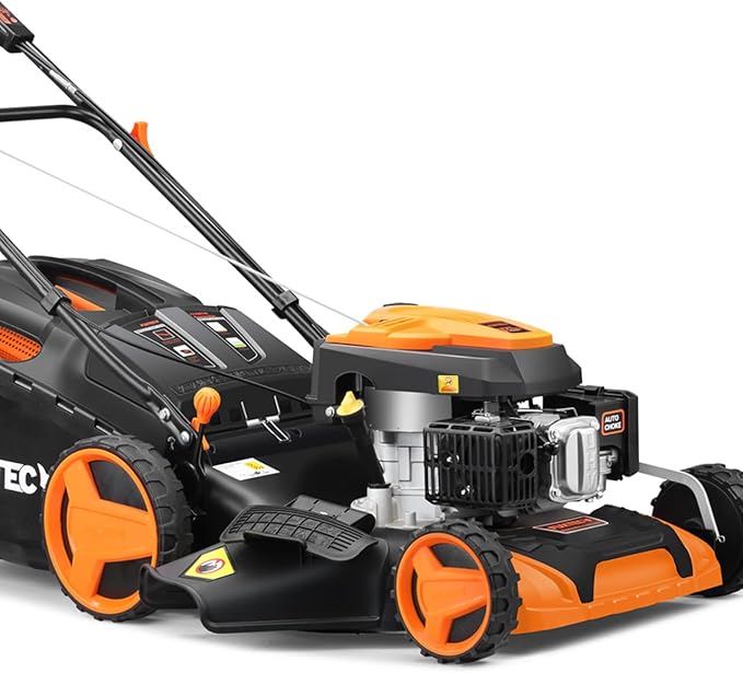 FUXTEC 4in1 Benzin Rasenmäher mit flexiblem Antrieb FXRM5196PRO 6PS