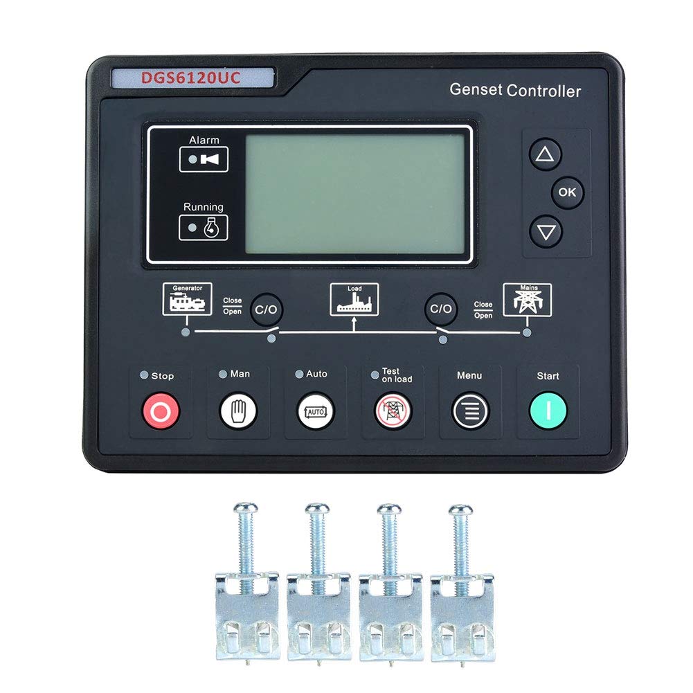 DGS6120UC Generator Controller Generator Control Panel, Electronic Generator Generator Auto Start Control Module LCD Display Generator, Diesel/Engine/Genset Controller Module