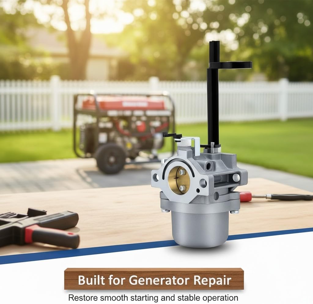 Carburetor, for Generator, Compatible with Troy Bilt 591378, 5550, 5000, 6250, Replaces 591378, 5550, 5000, with Tune Up Kit